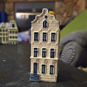 KLM Delft Miniature Ceramic House Figurine Collectable # 45